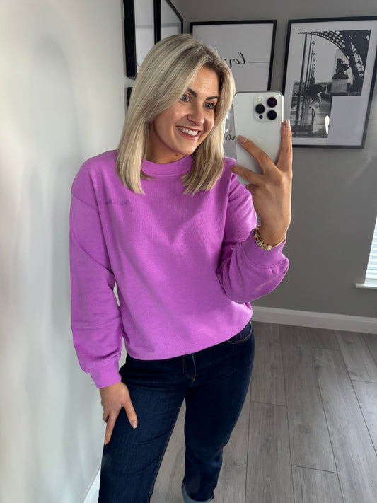 Relax & Renew Gigi Purple Sweater