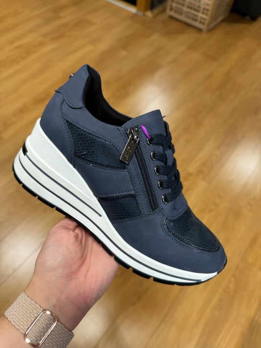 Lotus Jenni Navy Wedge Trainer