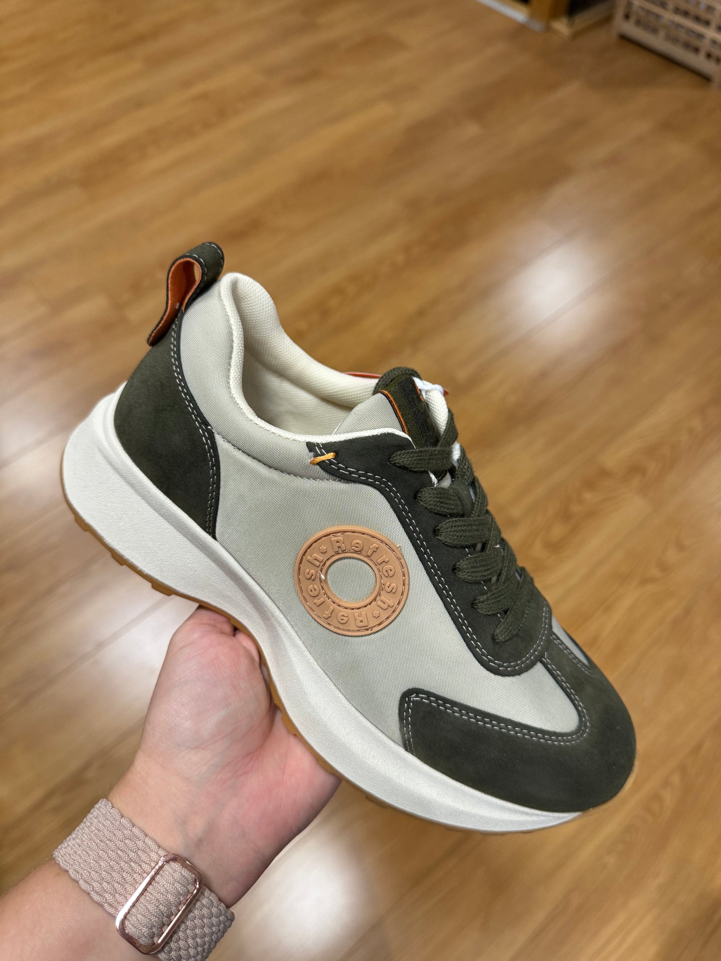 Refresh Khaki Two Toned Trainer