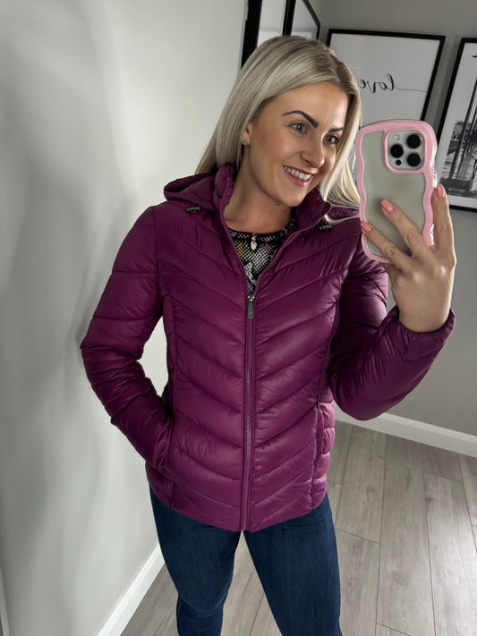 Emreco Magenta Puffer Coat