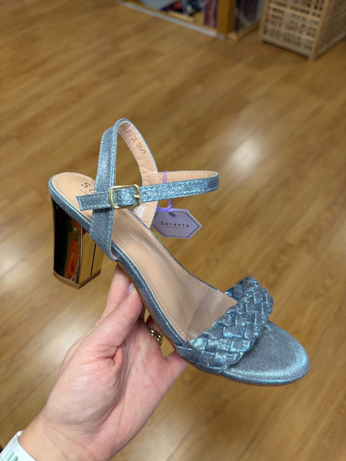 Sorento Heritage Sky Blue Block Sandal