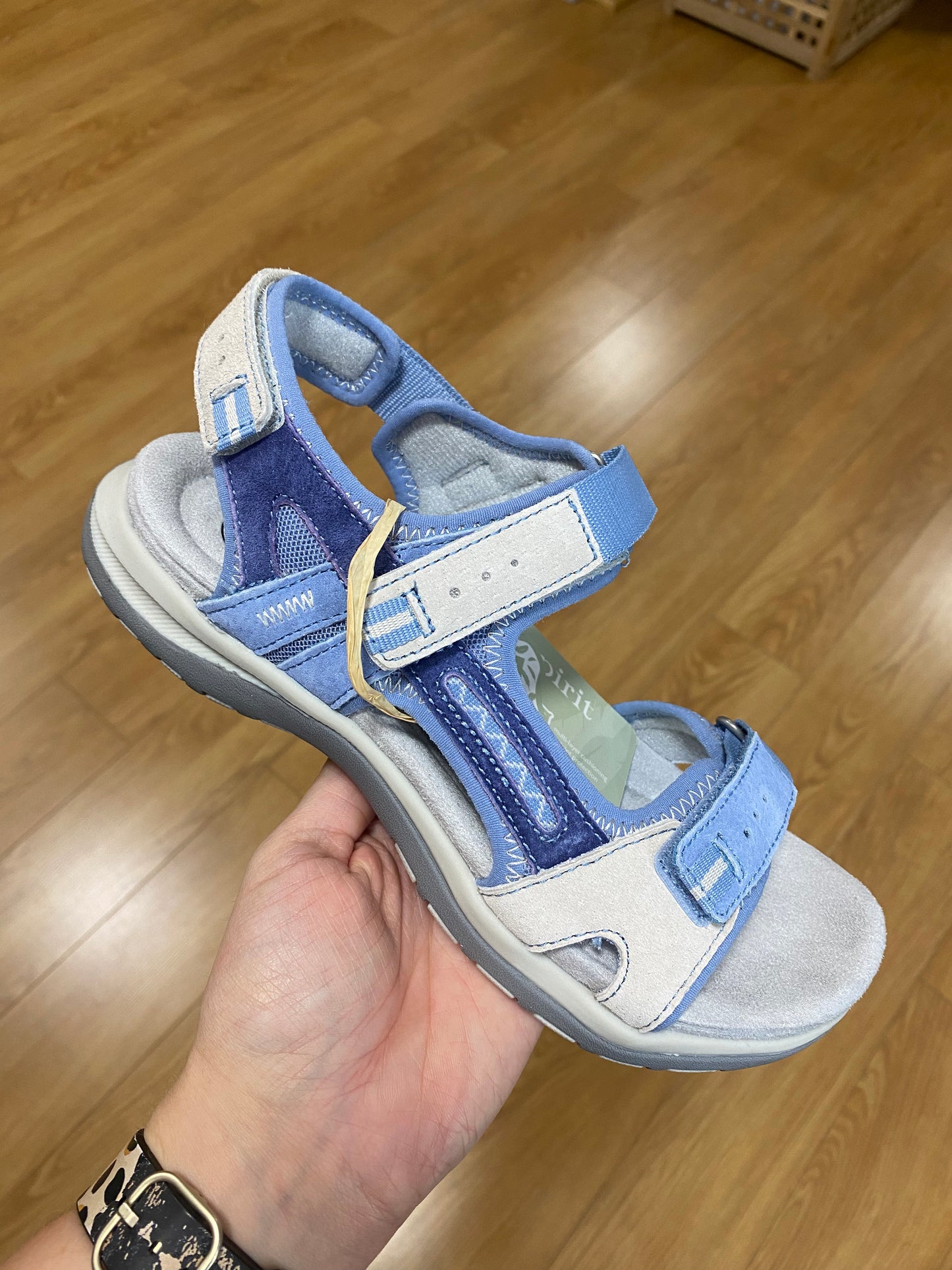 Free Spirit Ziri Blue Velcro Sandal