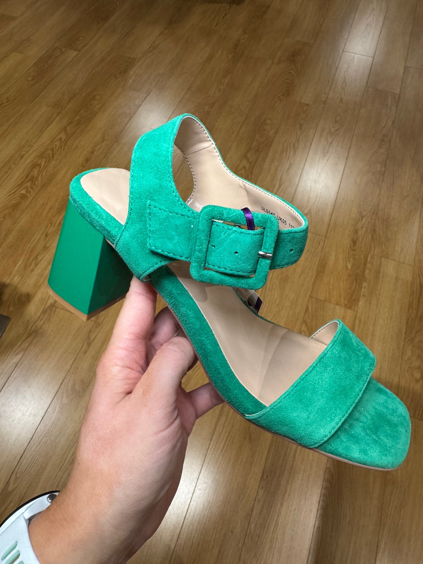 Lotus Norah Green Block Sandal