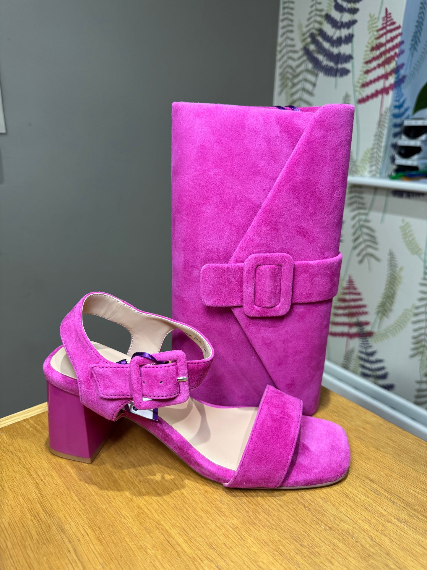 Lotus Norah Pink Block Sandal