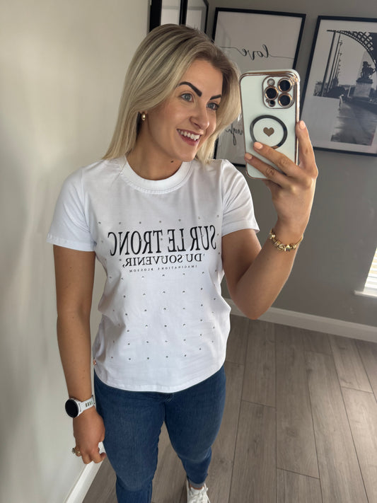 Rant & Rave Joanna White Tee