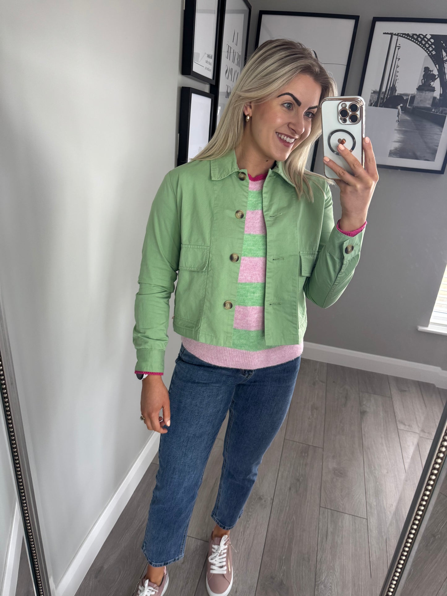 Rant & Rave Kinsley Light Green Jacket