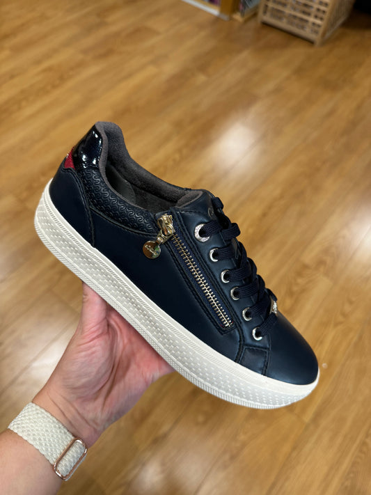 S. Oliver Navy Zip Trainer